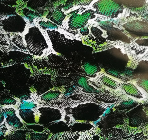 (NEW) ANM059 - Green Snakeskin (100cm) Hydrographic Film