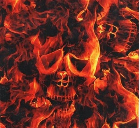 FLM001 - Amber Skull Flames (100cm)