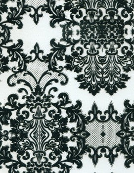 FAB036 - Black Damask Lace (100cm)