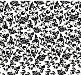 FAB006 - Black Floral (50cm) Hydrographic Film