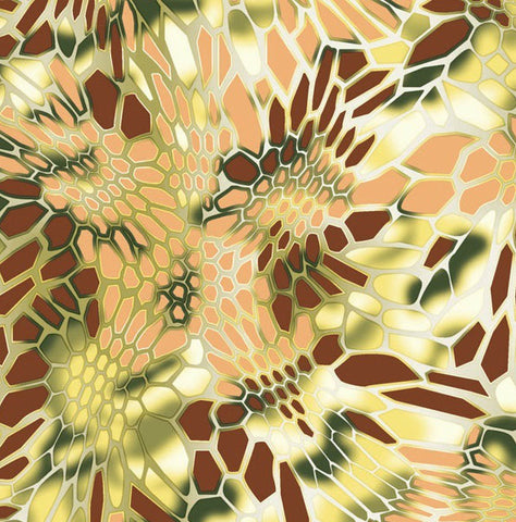 CAM011 - Safari Hex Camo (100cm) Hydrographic Film
