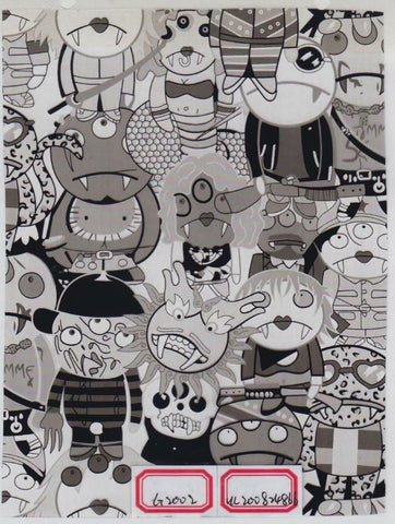 (NEW) CAR049 - Little Monsters (50cm) Hydrographic Film