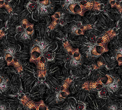 SKL078 - Steam Punk Skulls (50cm) Hydrographic Film
