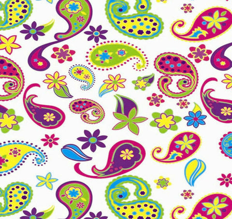 FAB003 - Bright Paisleys (50cm) Hydrographic Film