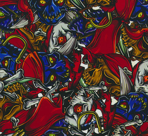SKL063 - Colorful Pirate Skulls (100cm)