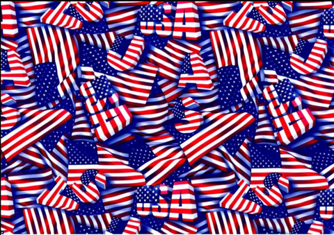 FLG022 - USA Flags (50cm)