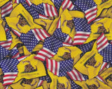 (NEW) FLG024 - US/Gadsden Flags (50cm) Hydrographic Film