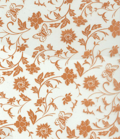 FWR013 - Gold Flowers & Butterflies (100cm)