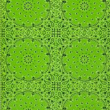 FAB033 - Green Bandana (100cm)