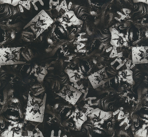 CAR040 - Ha Ha Jokers Black & Clear (100cm) Hydrographic Film