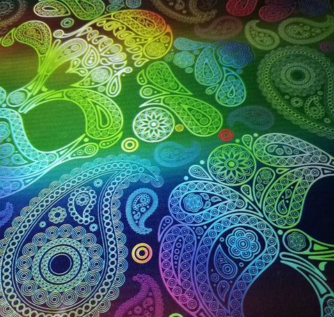 SKL100 - Iridescent Paisley Sugar Skulls (100cm)