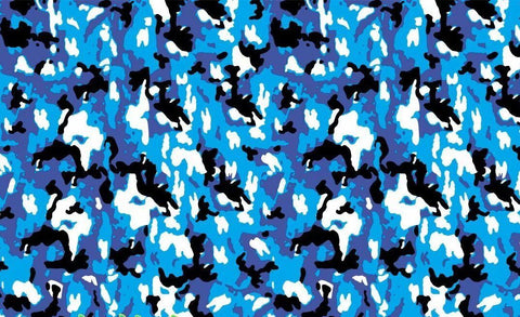 (NEW) MCA034 - Black & Blue Camo (50cm) Hydrographic Film
