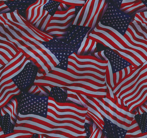 FLG018 - Metallic US Flags (100cm) Hydrographic Film