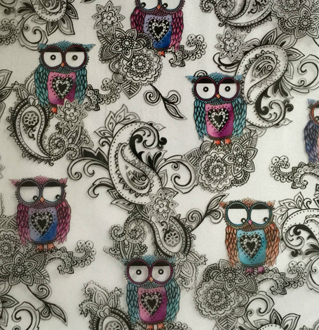 CAR018 - Paisley Owls (50cm) Hydrographic Film