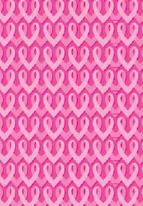 FAB043 -Pink Ribbon Hearts (50cm)