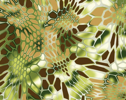 CAM010 - Golden Brown Hex Camo (100cm) Hydrographic Film