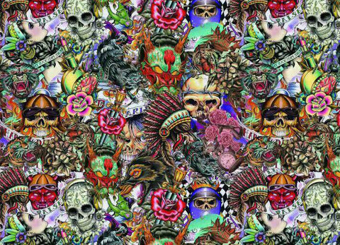 SKL096 - Tattoo Art Skulls (50cm)