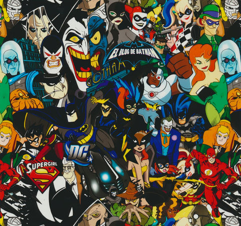 CAR036 - DC Super Friends & Villains (100cm) Hydrographic Film