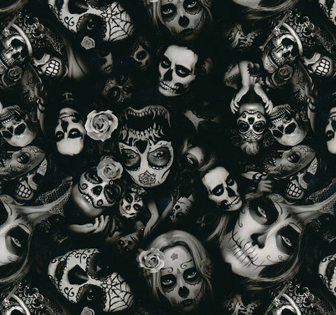 PCR046 - Day of the Dead - Black/Clear (100cm)