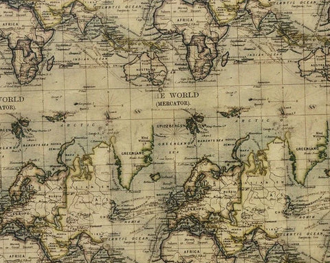 WSK013 - Old World Map (50cm)