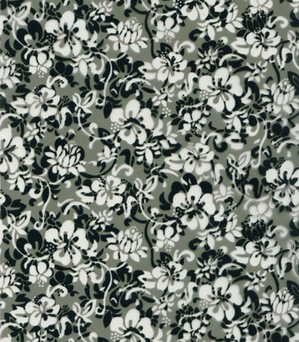 FWR015 - Black & Clear Hibiscus (100cm)