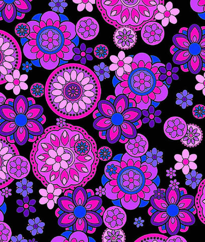 FWR016 - Pink & Purple Flowers (50cm)