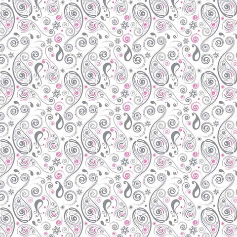 FAB048 - Pink & Silver Swirls (50cm)