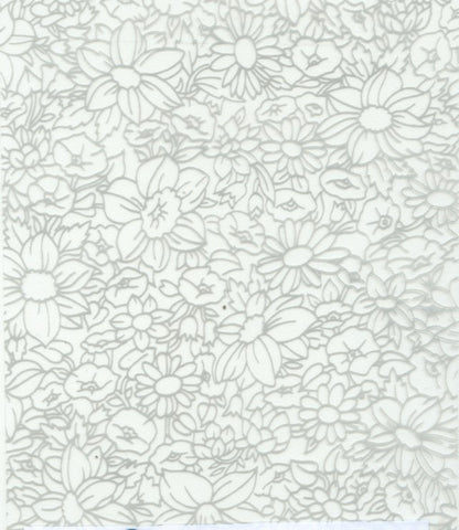 FWR012 - Silver Traced Flowers (50cm)